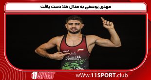 مهدی یوسفی به مدال طلا دست یافت