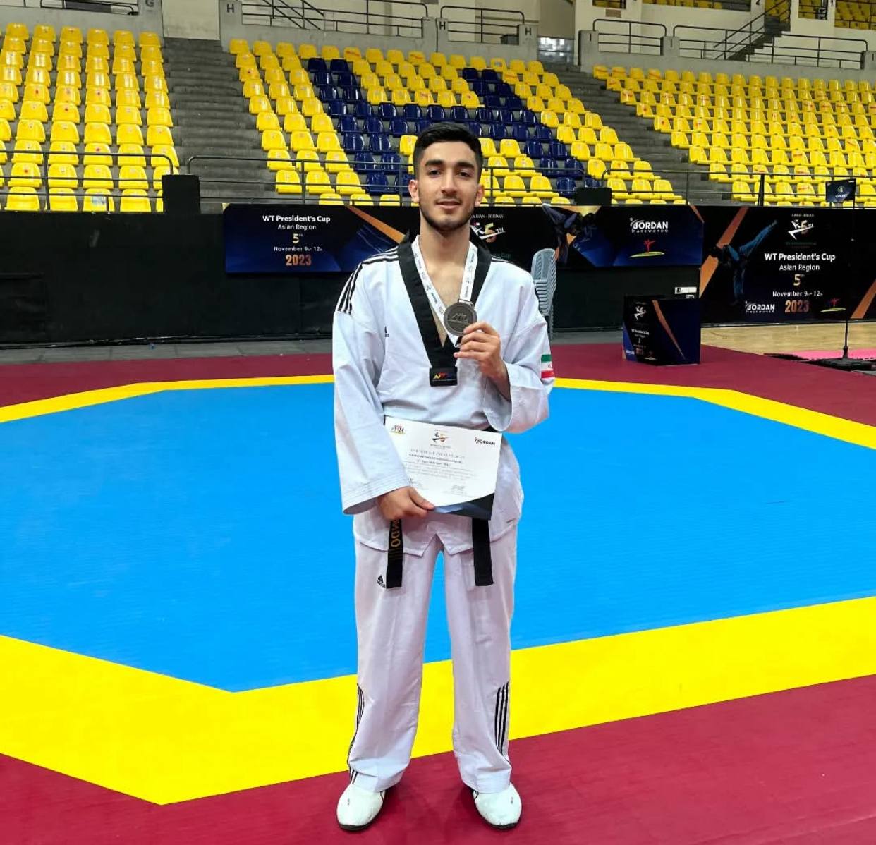 عکس امیرمحمد حقیقت‌شناس پاراتکواندو