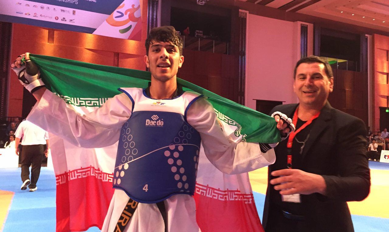   سعید رجبی قهرمان جهان در تکواندو
