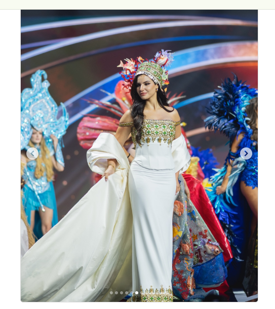  لباس ملی نادین ایوب ترکیبی از هنر و تاریخ فلسطین