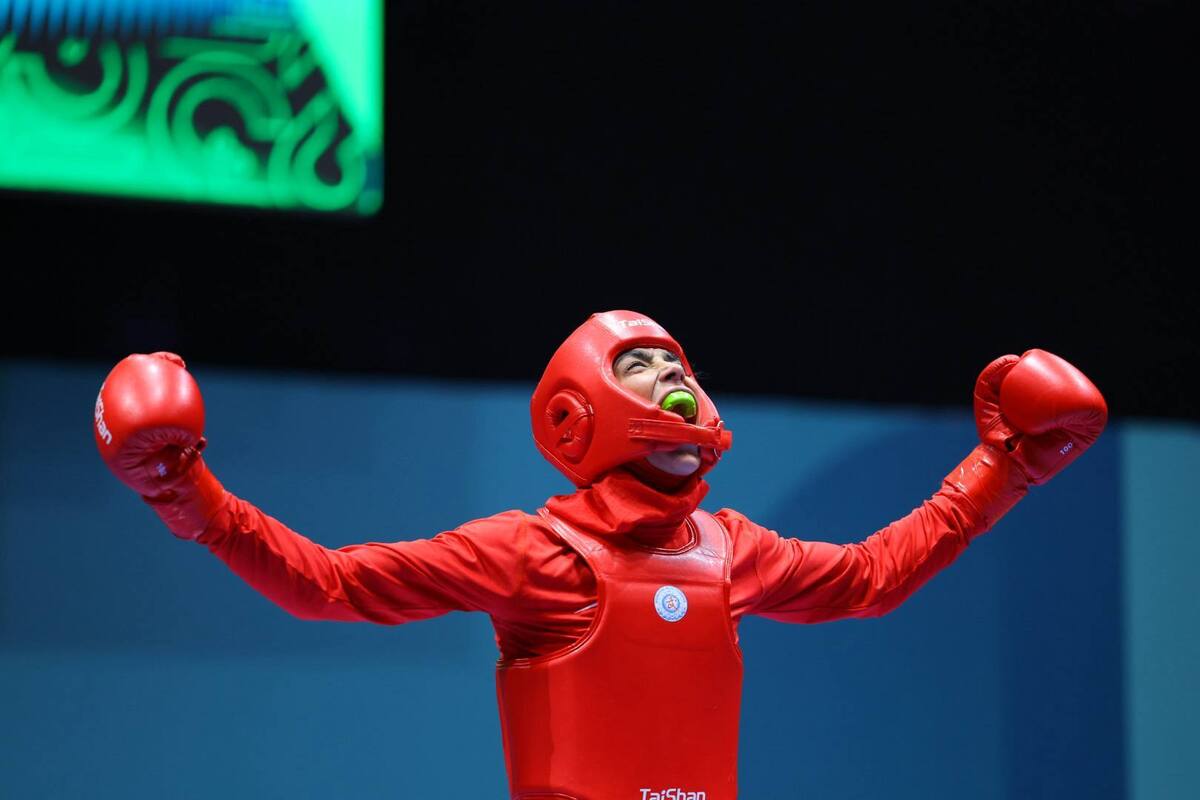 سهیلا منصوریان قهرمان ووشوی اسلامی