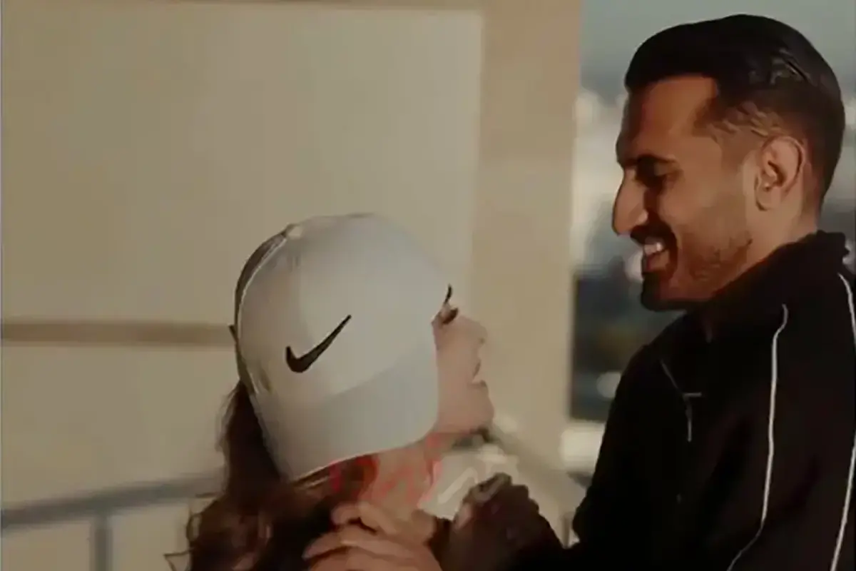 فیلم  عاشقانه سعید کریمی و همسرش 