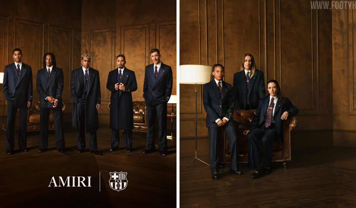 امیری طراحی کت و شلوار بازیکنان بارسلونا امیری طراحی کت و شلوار بازیکنان بارسلونا