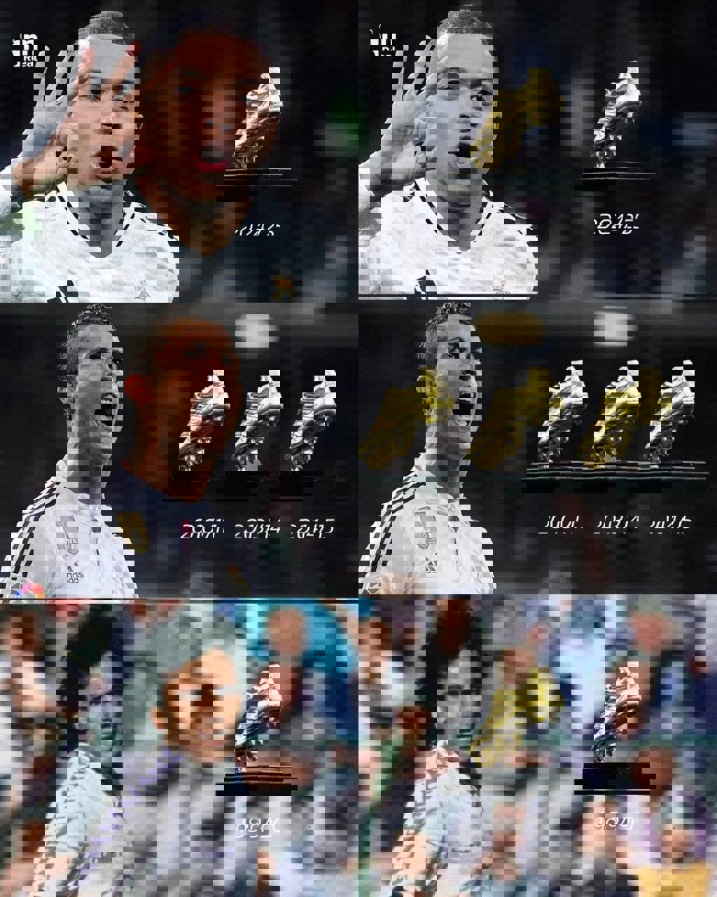 امباپه در کنار رونالدو و سانچز در تاریخ رئال