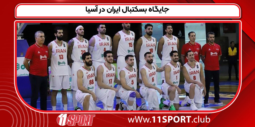 جایگاه بسکتبال ایران در آسیا