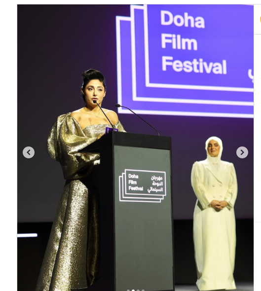 سخنرانی گلشیفته در دوحه