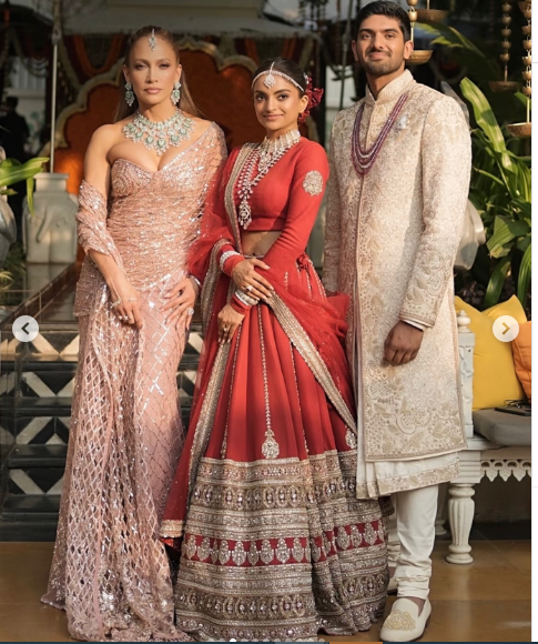  لوکس‌ترین عروسی هند با حضور جنیفر لوپز