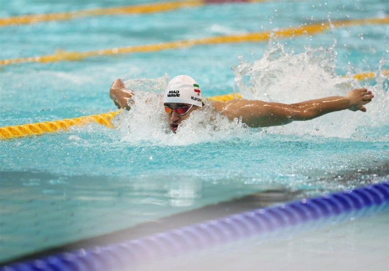  آراد مهدی‌زاده در ۱۰۰ متر قورباغه