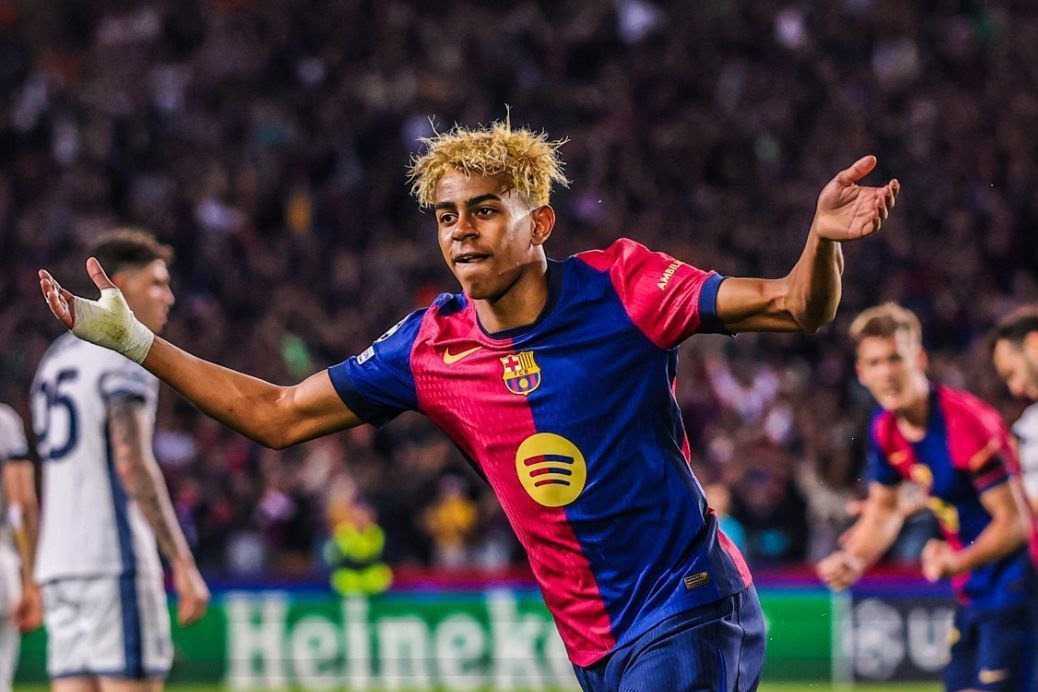 یامال با بیشترین مشارکت در گلها یامال با بیشترین مشارکت در گلها