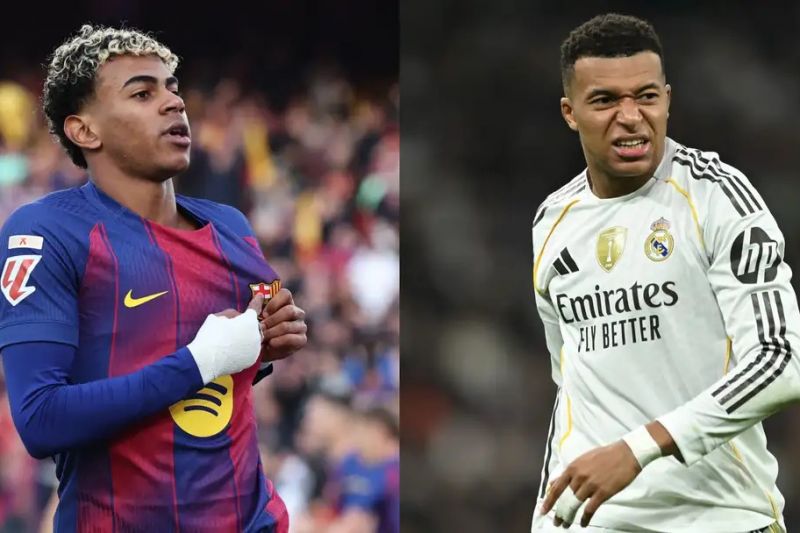 امباپه در لیگ قهرمانان پشت سر یامال امباپه در لیگ قهرمانان پشت سر یامال