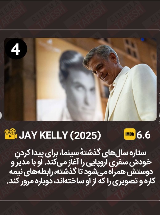 Jay Kelly درام بحثبرانگیز 2025