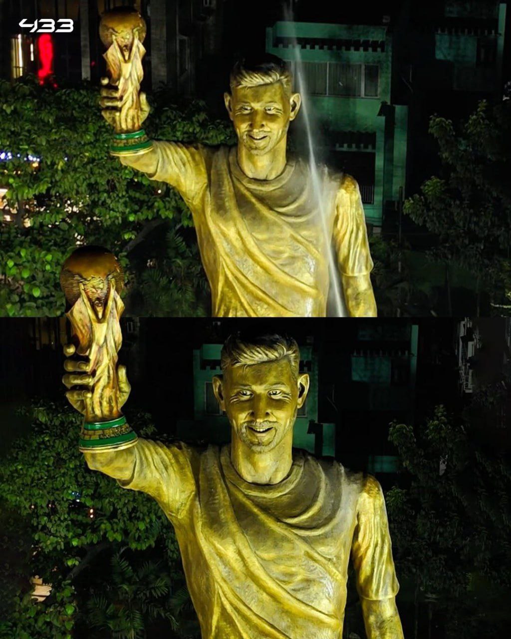 مسی در هند مجسمه عظیم او رونمایی شد مسی در هند مجسمه عظیم او رونمایی شد