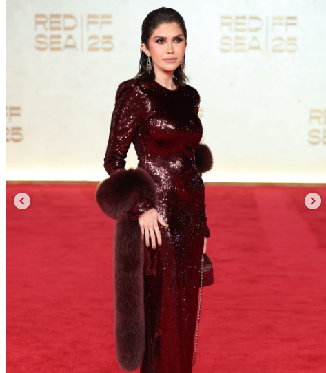 محبوبه بلندی روی فرش قرمز عربستان محبوبه بلندی روی فرش قرمز عربستان