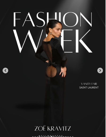 زویی کراویتز مینیمال و هنری استایل متفاوت زویی کراویتز مینیمال و هنری استایل متفاوت