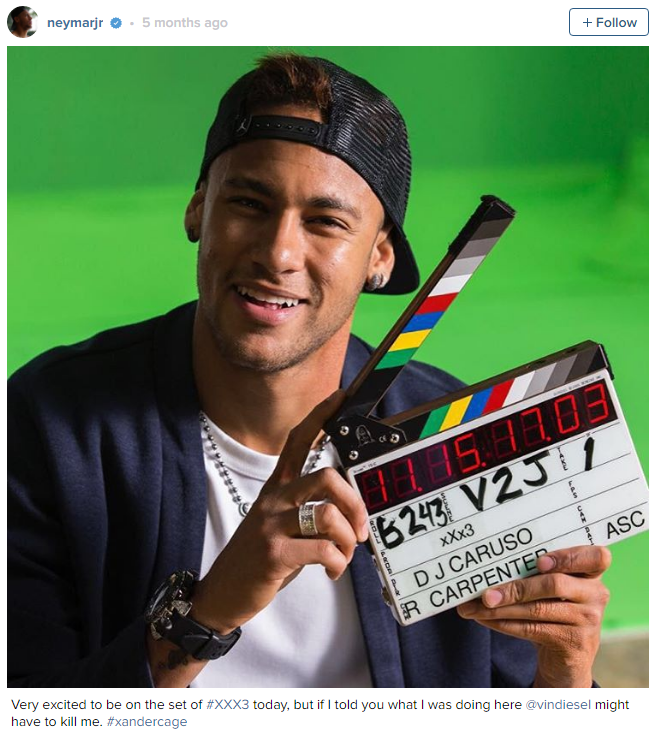 نیمار ستاره برزیلی در هالیوود نیمار ستاره برزیلی در هالیوود